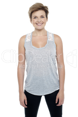 Shot of an attractive charming blonde woman