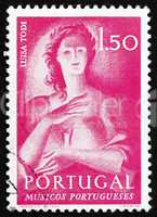 Postage stamp Portugal 1974 Luisa Todi, Singer