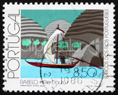 Postage stamp Portugal 1981 Rabelo, Douro River