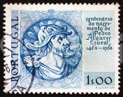 Postage stamp Portugal 1969 Pedro Alvares Cabral, Navigator