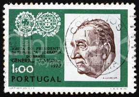 Postage stamp Portugal 1973 General Emilio Garrastazu Medici