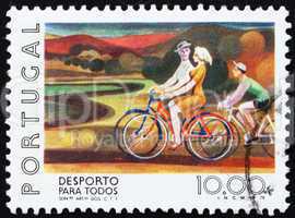 Postage stamp Portugal 1978 Bicycling