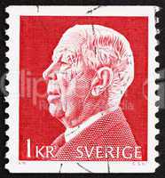 Postage stamp Sweden 1972 King Gustaf VI Adolf