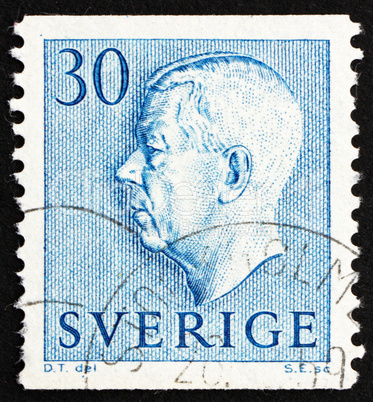 Postage stamp Sweden 1951 King Gustaf VI Adolf