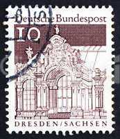Postage stamp Germany 1967 Wall Pavilion, Zwinger, Dresden