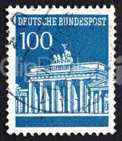 Postage stamp Germany 1967 Brandenburg Gate