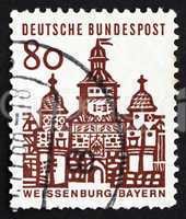 Postage stamp Germany 1964 Elling Gate, Weissenburg