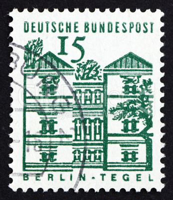 Postage stamp Germany 1965 Tegel Castle, Berlin