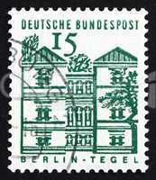 Postage stamp Germany 1965 Tegel Castle, Berlin