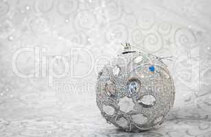 Christmas  ball on a brilliant background