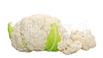 Cauliflower isolated on white background