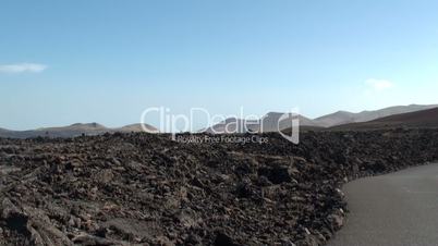 Vista de zona volcanica Lanzarote