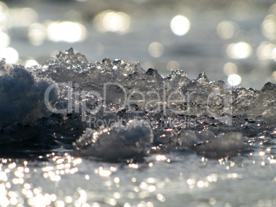 Floating ice background