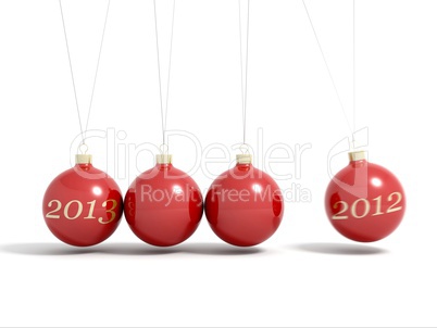 Christmas balls new year's eve pendulum 2012 - 2013