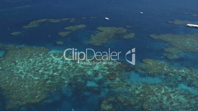 Aerial of Great barrier Reef