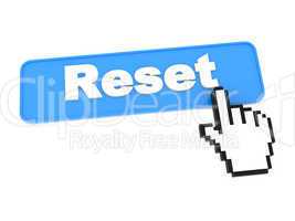 Reset Web Button. on White Background.