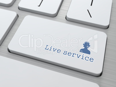 Button on Keyboard: "Live Service"