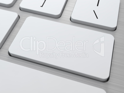 Blank Button on Modern Computer Keyboard.