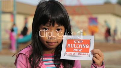 Stop Bullying Now Message-Close Up