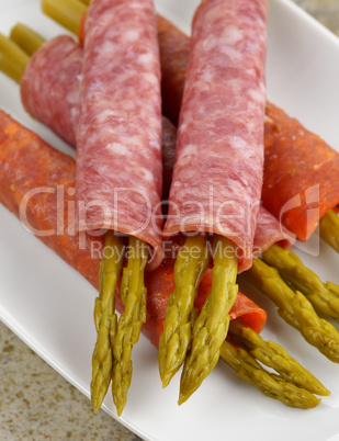 Salami With Asparagus