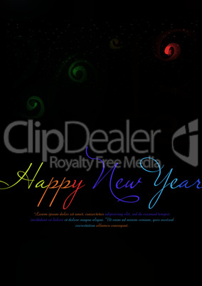 New year 2013 background poster design