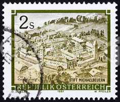 Postage stamp Austria 1991 Benedictine Monastery, Michaelbeuern,