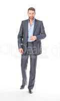 Full length portrait businessman