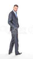 Full length portrait businessman