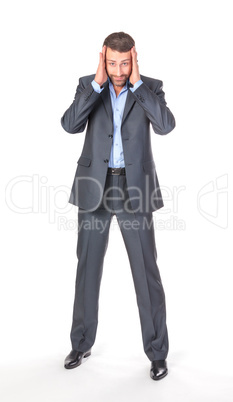 Full length portrait businessman