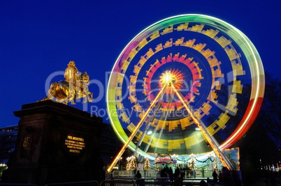 Dresden Weihnachtsmarkt Riesenrad - Dresden christmas market ferris wheel 01