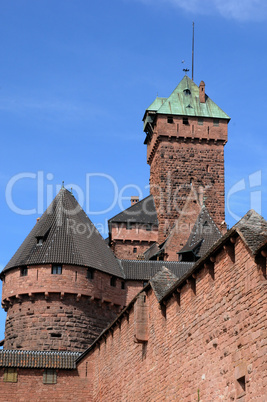 the chateau du Haut Koenigsbourg in Alsace