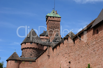 the chateau du Haut Koenigsbourg in Alsace