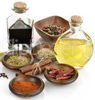 Olive Oil,Vinegar And Spices
