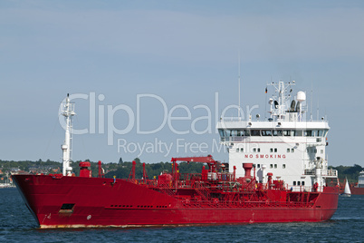 Tanker auf der Ostsee bei Kiel, Deutschland