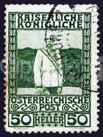Postage stamp Austria 1908 Franz Josef, Emperor of Austria