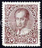Postage stamp Austria 1913 Ferdinand I, Emperor of Austria