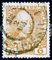 Postage stamp Austria 1908 Leopold II, Emperor of Austria
