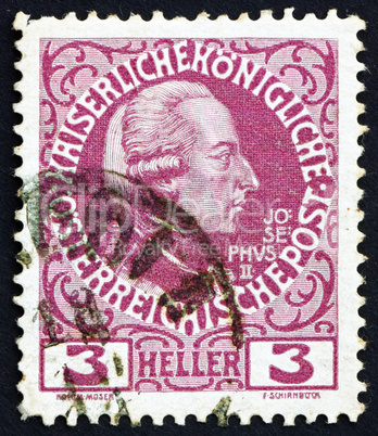 Postage stamp Austria 1913 Joseph II, Emperor of Austria