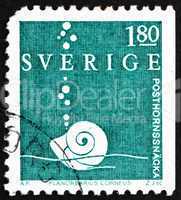 Postage stamp Sweden 1983 Planorbis Snail, Animal