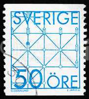 Postage stamp Sweden 1983 Fox and Cheese, Game
