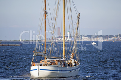 Segelboot auf der Kieler Förde,Deutschland