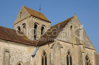 the old church of Seraincourt in Ile de France