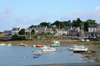 Brittany, the picturesque port of Ploumanac h