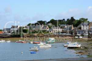 Brittany, the picturesque port of Ploumanac h