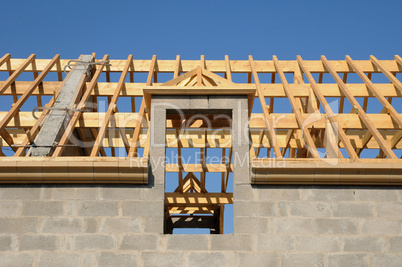 roof structure of an house in Ile de France