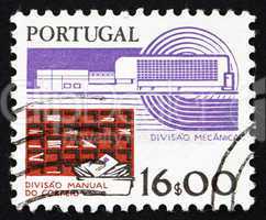 Postage stamp Portugal 1983 Manual and Mechanical Mail Processin