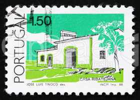 Postage stamp Portugal 1988 House, Ribatejo, Traditional Archite