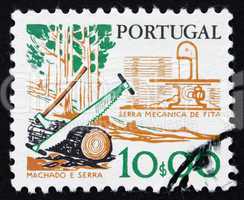 Postage stamp Portugal 1978 Saw, Woodworking