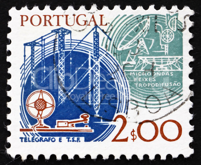 Postage stamp Portugal 1978 Telegraph and Satellite