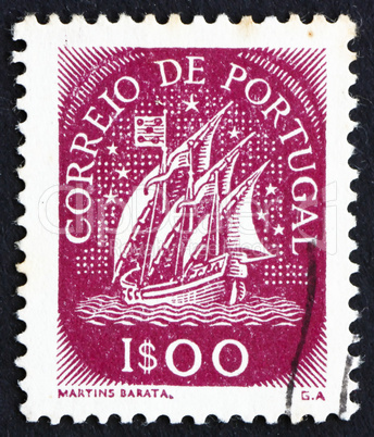 Postage stamp Portugal 1943 Ancient Sailing Vessel